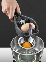 2 in 1 egg cracker egg separator tool handheld egg opener with removable egg yolk white separator creative kitchen gadgets