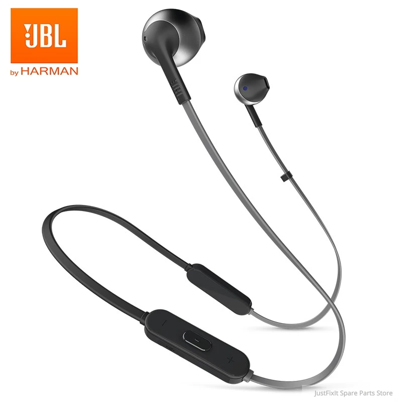 Беспроводные Bluetooth наушники JBL T205BT спортивные с чистым насыщенным басом