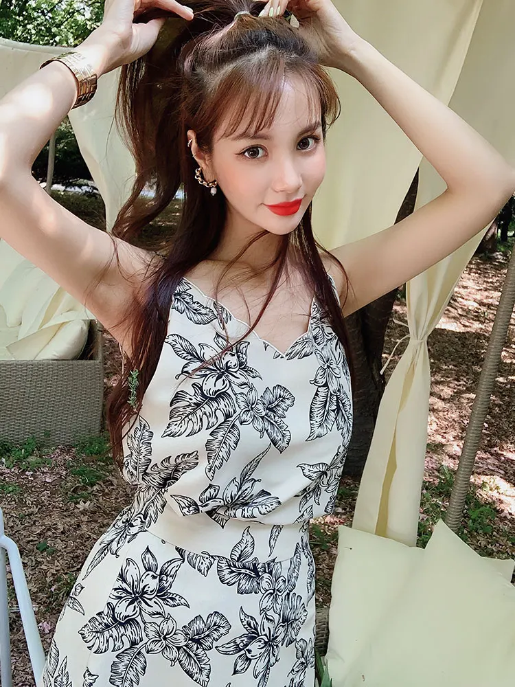 Dabuwawa новый женский летний сексуальный комплект из 2 предметов с v образным