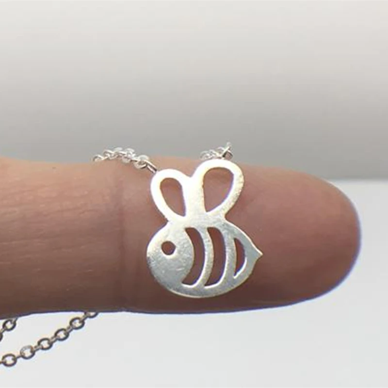 Ожерелье с подвеской в виде Золотой пчелы и диких животных вечерние аксессуары