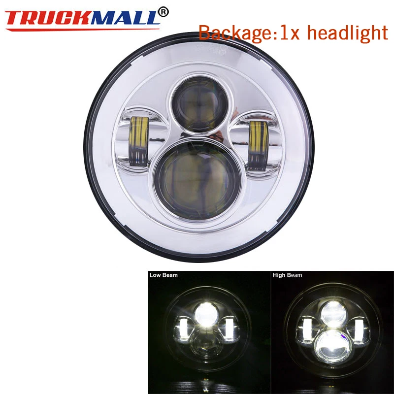 B-1pcs headlight Для Лада Нива 7 дюймов круглый светодиодный прожектор для Jeep Wrangler JK TL LJ Лада Нива 4x4 suzuki samurai Hummer - Цвет: B-1pcs headlight