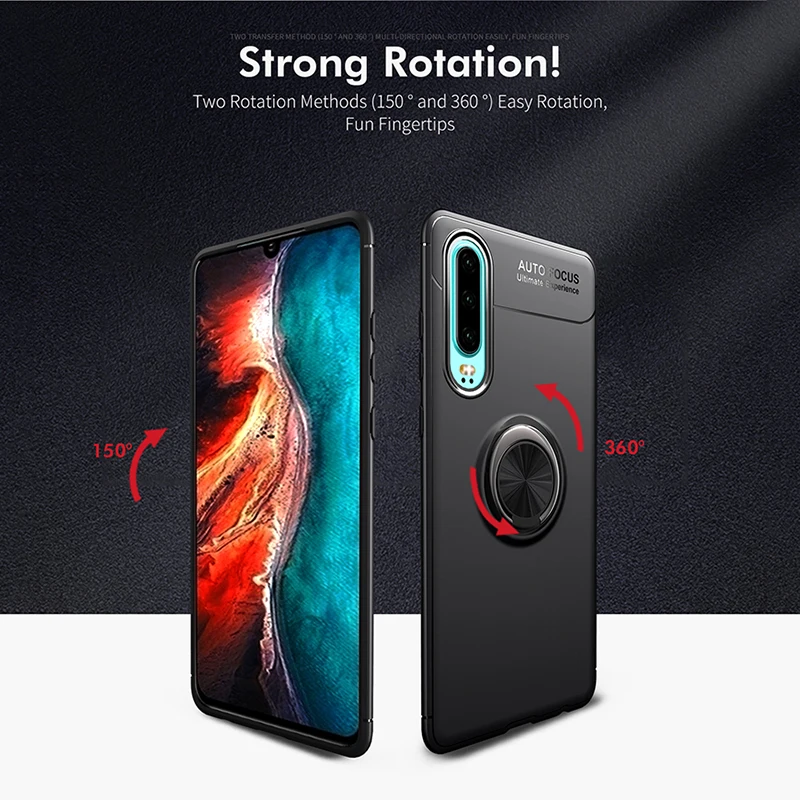 

Ring Holder Case For Huawei P40 P30 Lite P20 Mate 20 30 40 Pro Y9 P smart 2019 Y9S Y9A Nova 8SE 5T Honor 8X 9X Soft Phone Cover