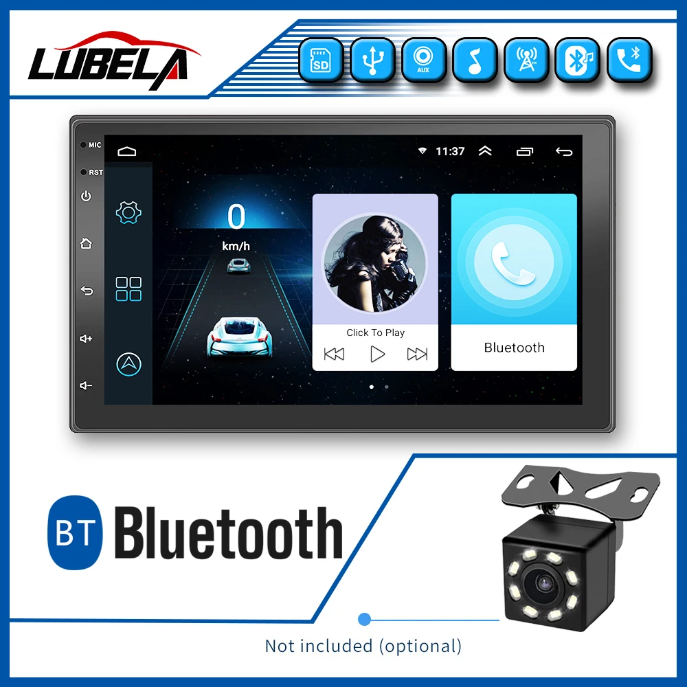 Автомагнитола 2 din Android 8 1 мультимедийный плеер gps навигация HD Авторадио рекордер 7