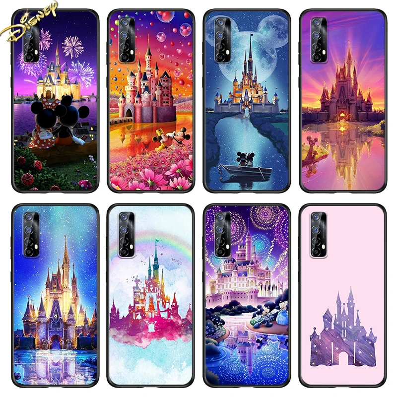 

Silicone Cover Disney castle For Realme Narzo 20 10 7i 7 6 6S 6i 5i 5S 3i 3 2 Global Pro 5G Black Phone Case
