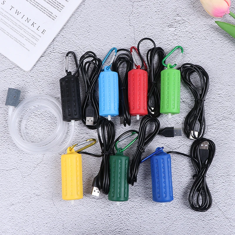 Aquarium Air Pump Fish Tank Portable USB Mini Oxygen Mute Energy Saving Supplies Ultra Silent Ornament | Дом и сад