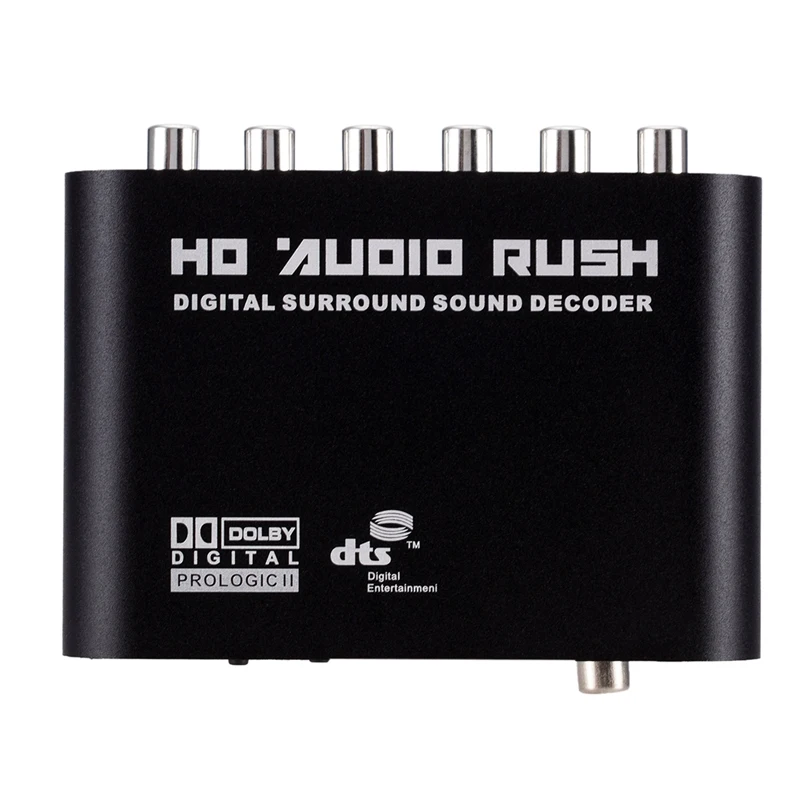 Promotion--5.1 CH Audio Decoder SPDIF Coaxial To RCA DTS AC3 Digital 5.1 Amplifier Analog Converter For PS3 DVD Player Xbox | Электроника