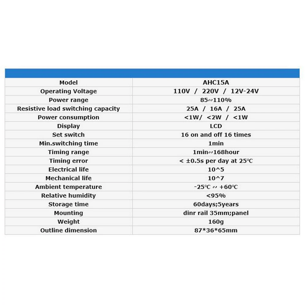 Time Switch 240V 30A Din Rail Programmable Digital Timer AHC15Azb18b Relay Control Power Electronic Weekly | Инструменты