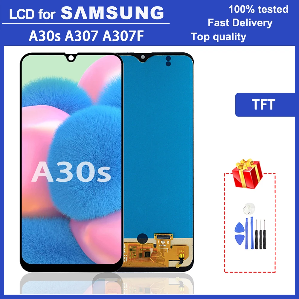 100% протестированный 6 4 &quotTFT ЖК монитор для Samsung Galaxy a30S a307 a307FN сменный дисплей с