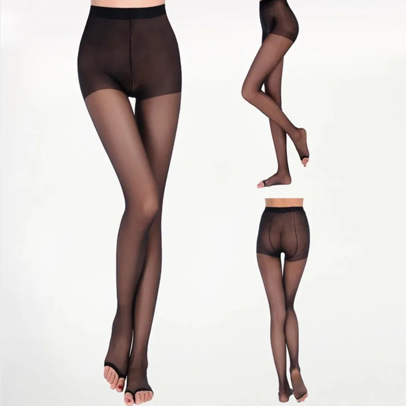 Open Toes Black Jeseca, сексуальные тонкие чулки, свободный размер, высокие Чулочные изделия, колготки, кавайные колготки, акриловые, для девушек, тонкие, формирующие, женские чулки, нижнее белье - Цвет: Open Toes Black