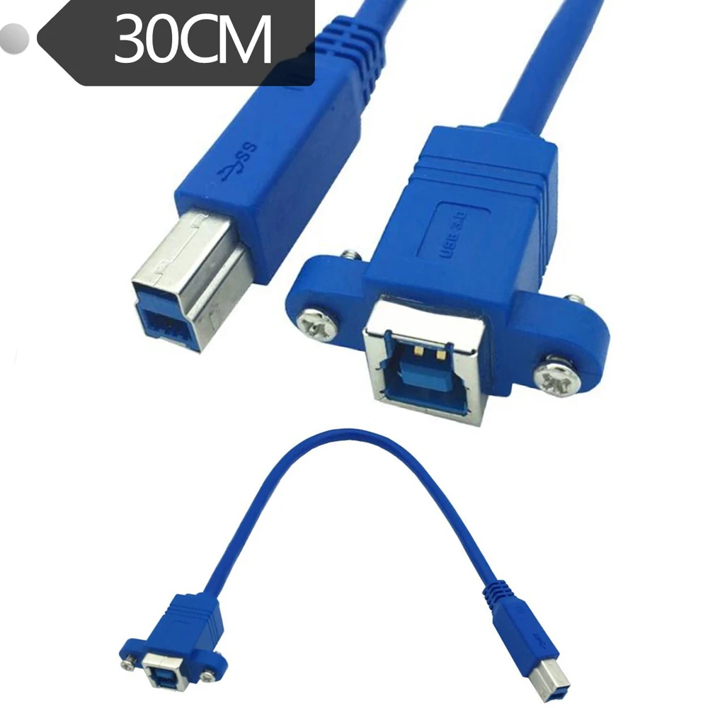 

30 см USB 3,0 B папа к B Женский кабель