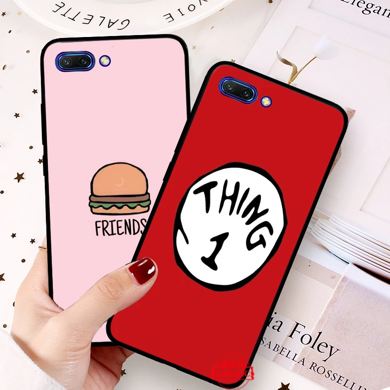 Best Friends girls Couple Silicone Soft Case for Huawei Honor 6A 7A Pro 7C 8 8X 8C 9 9X Lite Note 10 20 |