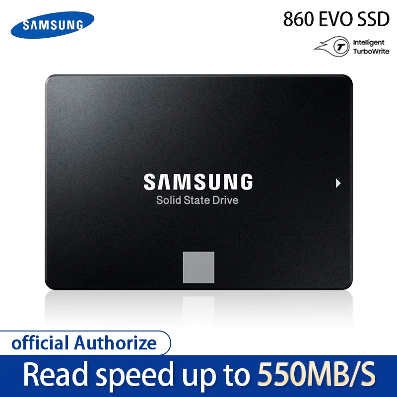 100%Samsung 860 EVO SSD 1TB 500GB  250GB Internal Solid State Disk HDD Hard Drive SATA3 2.5 inch Laptop Desktop PC Disk HD SSD4T