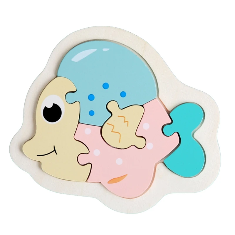 

6 Patterns Early Educational Puzzle for Kids Sensory Brain Developmental Puzzle