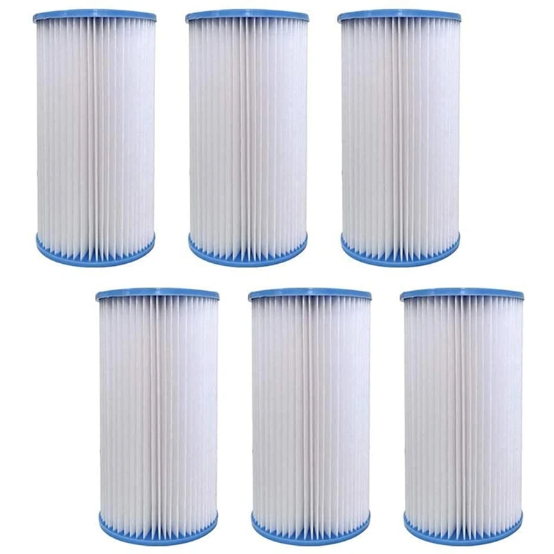 

Type A Replacement Filter Cartridge Compatible For INTEX Pools, Replacement Filter Cartridge For 29000, 6 Pack