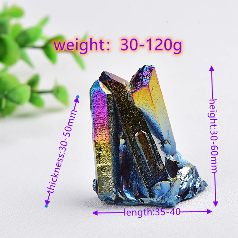

Wholesale Natural Crystal Cluster Electroplate Quartz Health Healing Reiki Stone Crystal Point Specimen Home Decor Collection