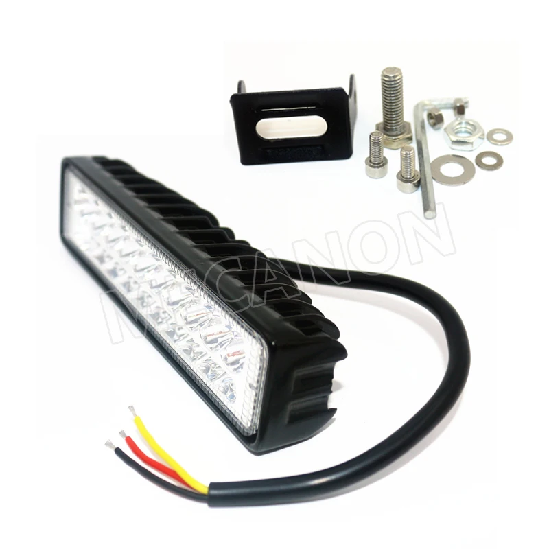 40 Вт Светодиодный рабочий свет бар белый янтарь для внедорожника 4x4 ATV