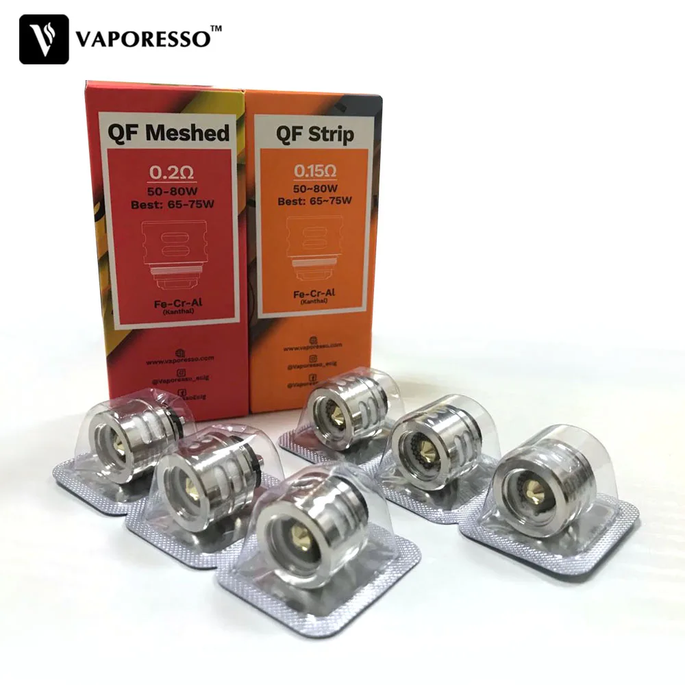 3 шт./упак. спираль Vaporesso QF Strip 0.15ohm сетка 0.2ohm для замены SKRR S танк Атомайзеры Core E cig