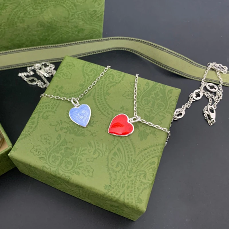 

Light luxury brand jewelry s925 sterling silver boutique romantic love necklace female couple birthday gift jewelry diy gift 1:1