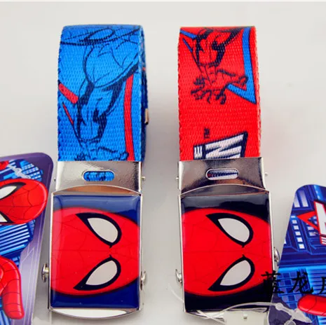 Ремень с принтом пауков для мальчиков и девочек портативный брезентовый пояс