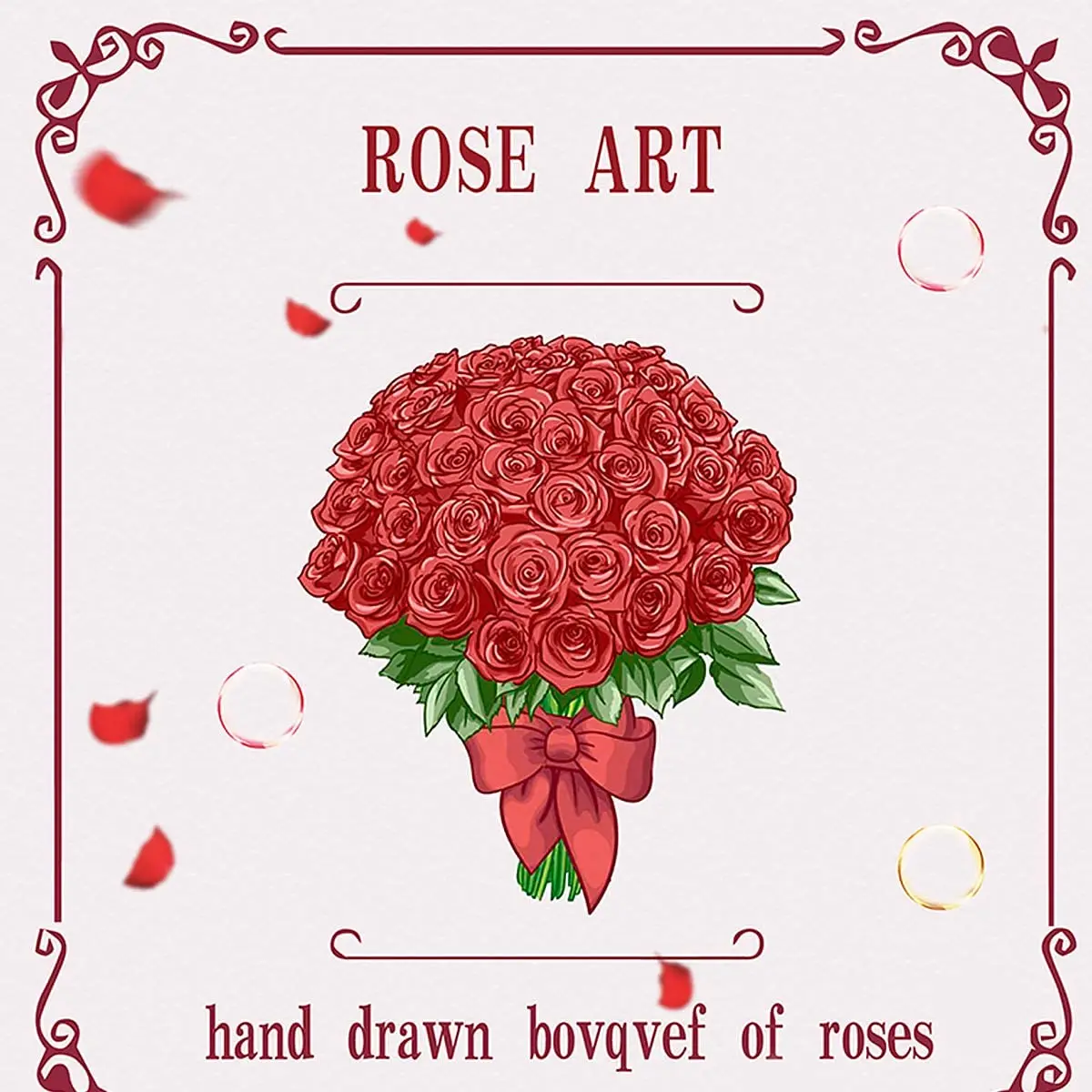 

Riceblock Home Decor Rose Flower Bouquet Building Set,A Romantic Flower Bouquet and Creative Building Toys (474 Pieces)