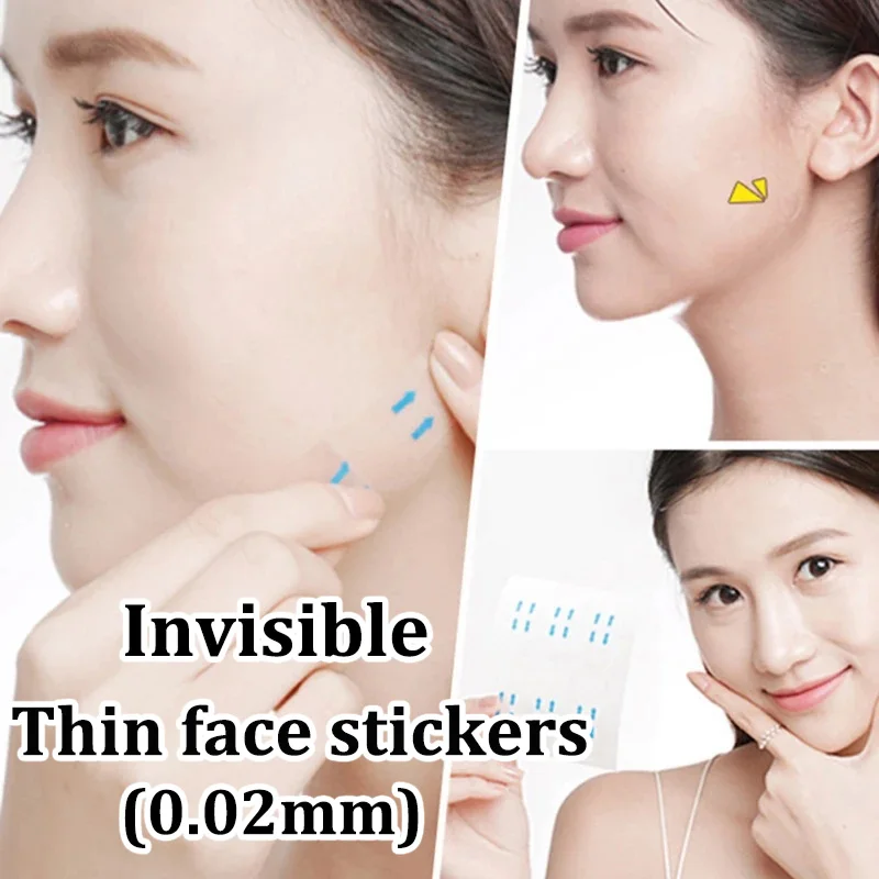 

40/120 шт., невидимые тонкие наклейки для подтяжки лица