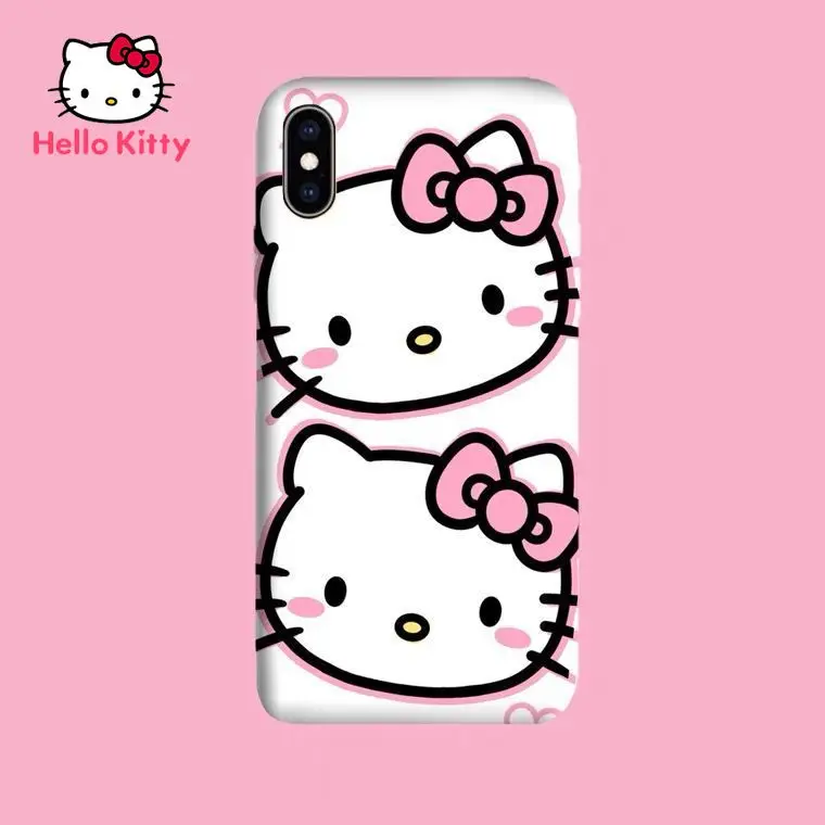 

Hello Kitty case for iPhone 13/13Pro/13Promax/13min/X/XR/XS/XSMAX/11/12Pro/12mini Phone drop resistance Case Cover