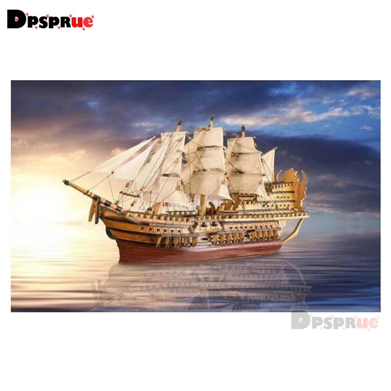Dpsproue полная квадратная/круглая Алмазная вышивка крестиком 3D паром DIY 5D Moasic
