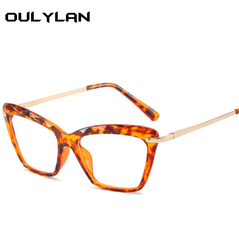 Oulylan ретро очки оправа женские компьютерные Близорукость Оптические Женские