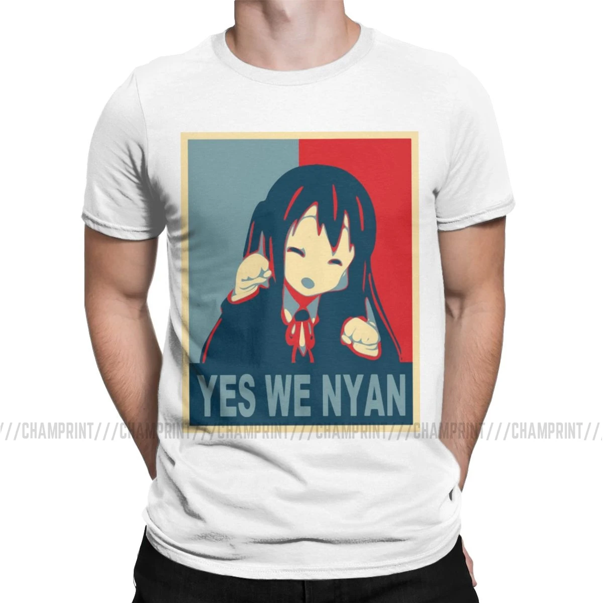 Мужская футболка Azusa Yes We Nyan K on Yui Japan Music аниме хлопковые топы винтажные футболки с