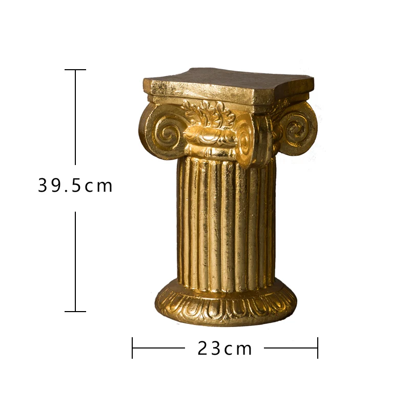 H Украшение сада декор двора классическая римская колонна садовый парк пейзаж открытый пейзаж скульптура смола скульптура - Цвет: H