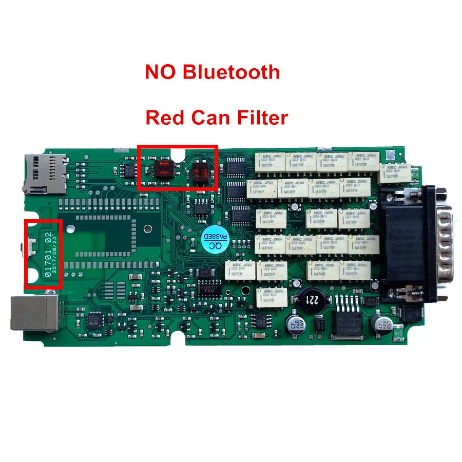 Tpye2 no bluetooth OBDIICAT-CDP высокое качество TCS Pro Bluetooth желтый зеленый одноплатный VCI TCS сканер диагностический инструмент с новейшим SW,1 - Цвет: Tpye2 no bluetooth
