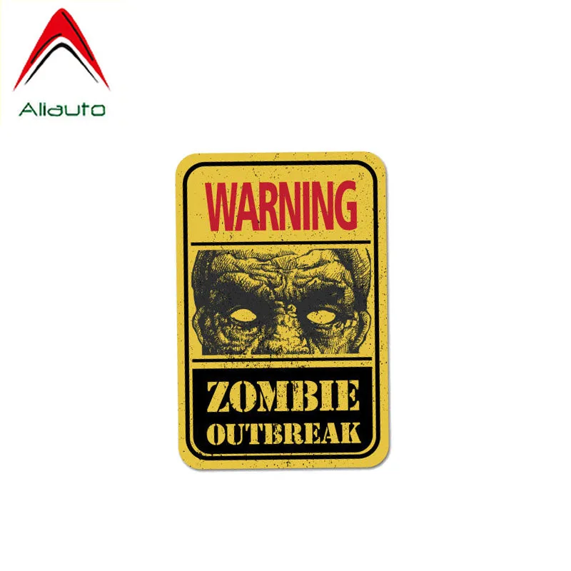 

Предупреждение ющая наклейка Aliauto для автомобиля, персональная наклейка из ПВХ с зомби-вспышкой для Subaru Golf 4 Mini Cooper Kia Rio Passat B6 Lada,12 см * 8 см