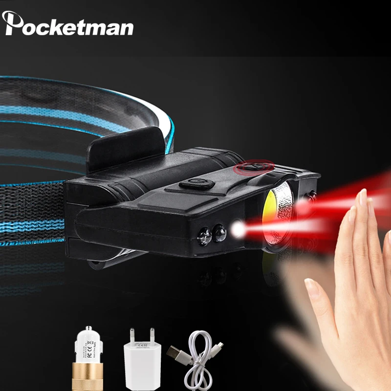 

Induction headlight 18650 strong light night fishing lamp outdoor super bright head-mounted light long battery life head lamp