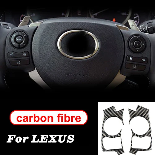 Steering wheel(B) Для LEXUS NX200 300h CT200h IS250 200t RC аксессуары для руля декоративные наклейки из углеродного волокна для автомобильной внутренней отделки - Название цвета: Steering wheel(B)