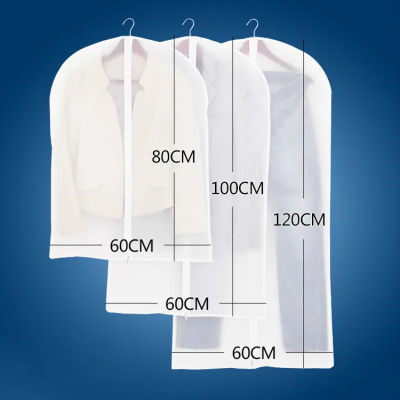 Мешки на молнии для хранения одежды костюмов пальто пылезащитный чехол шкаф