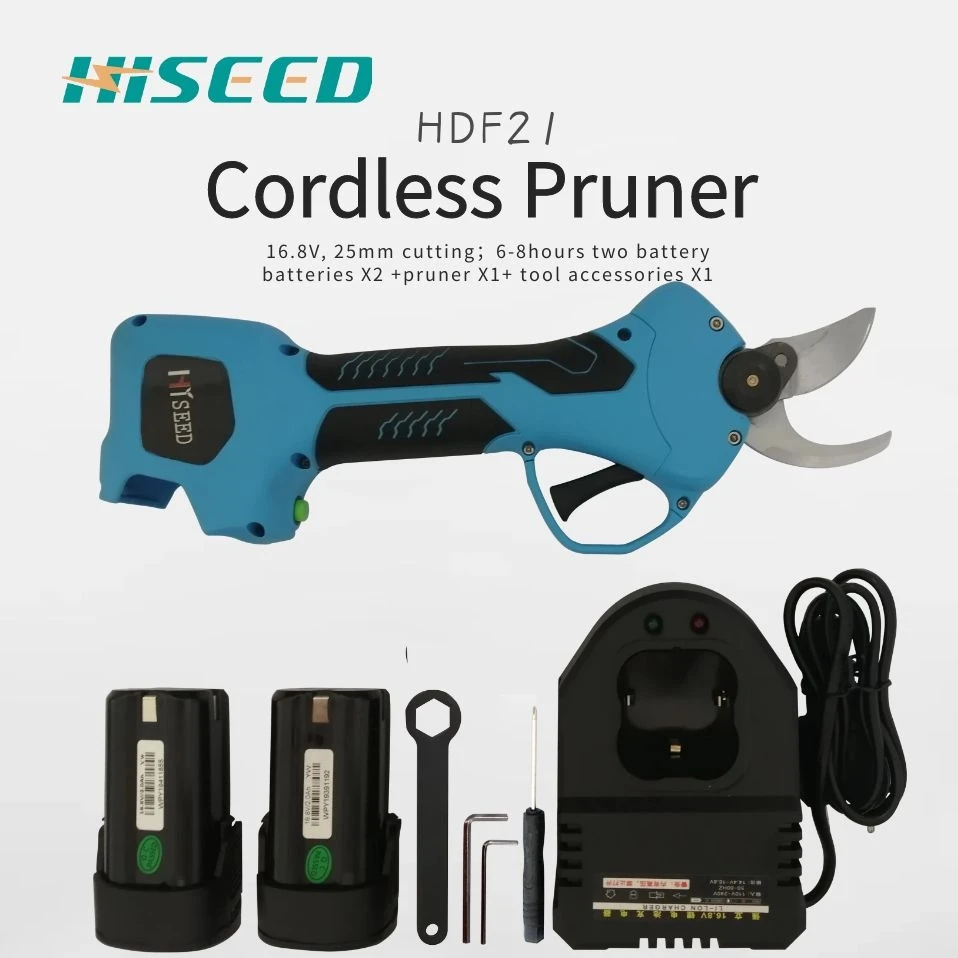 two batteries kit HISEED HDF21 лучший беспроводной Электрический секатор, батарея секатор, портативный беспроводной секатор - Цвет: two batteries kit