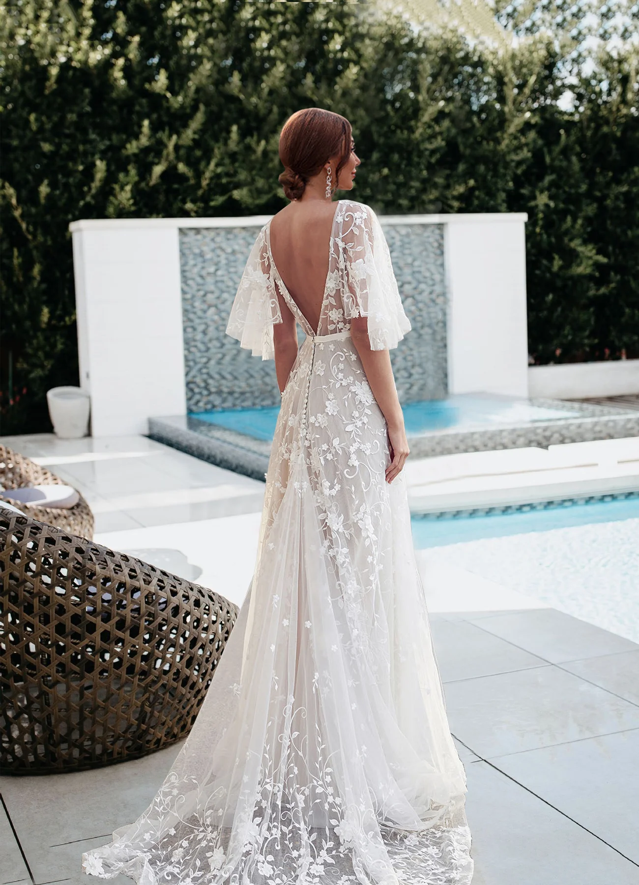 

Women White Chiffon Dress A-line Spaghetti Strap Hollow Out Patchwork Empire Strapless Loose Boho Pleated Dresses