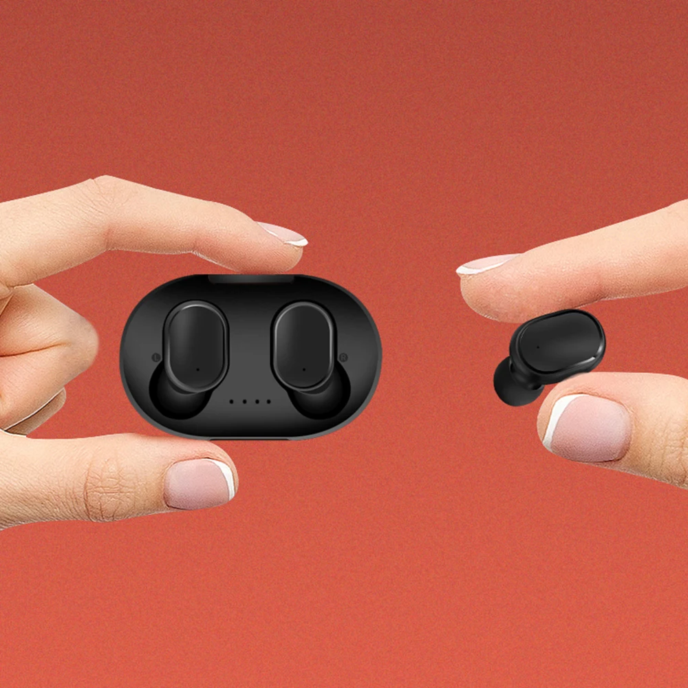 A6S Bluetooth гарнитуры для Redmi Airdots беспроводные наушники 5,0 TWS наушники с шумоподавлением Микрофон для Xiaomi iPhone huawei samsung