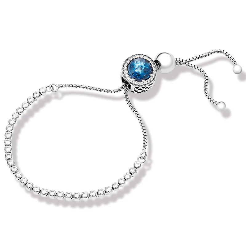 

2020 100% 925 Sterling Silver Heart ZT0134 Shine Bracelet Opal Strings Set Original Fashion Elegant Jewelry