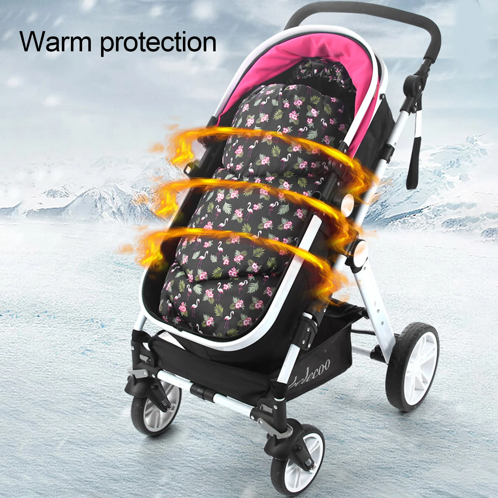 

Stroller Baby Footmuff Universal Windproof Baby Sleeping Bag Multifunctional Foot Cover For Autumn And Winter Windproof Quilt