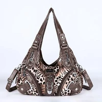 angelkiss women handbags leopard bag top handle handbag fashion satchel dumpling pack shoulder bag tote bag hobos large purse