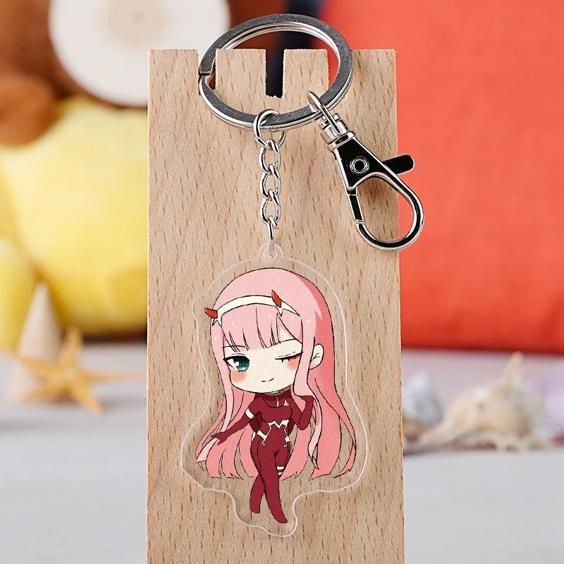 Дорогой в FRANXX 02 ноль два брелка косплей реквизит Хэллоуин Аниме акриловый брелок