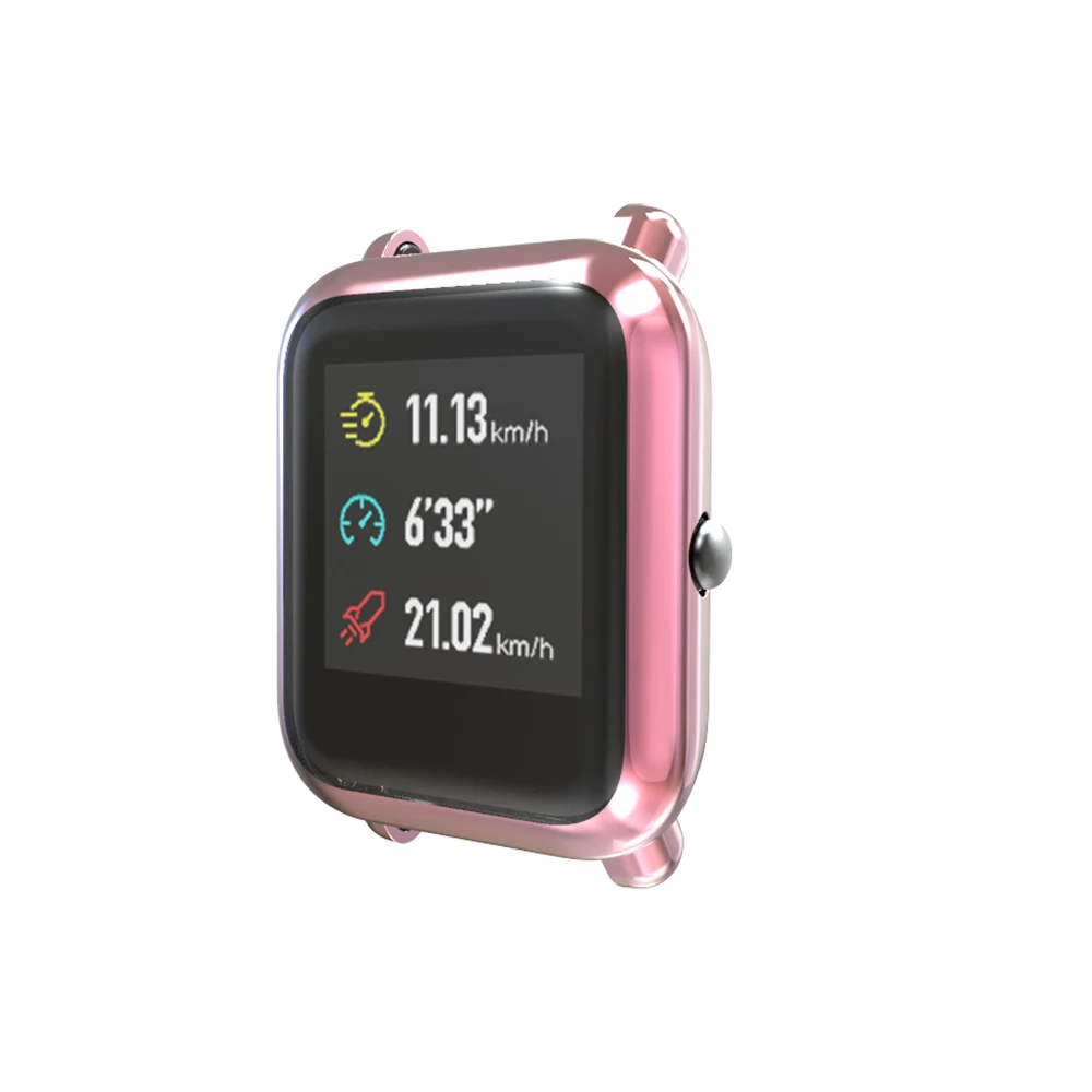 Чехол для смарт часов защита для Huami Amazfit Bip чехол с защитной пленкой для экрана для Amazfit Bip аксессуары бампер покрытие TPU