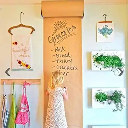 10/20/30 м коричневый рулон крафт-бумаги для свадьбы дня рождения подарочная