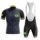 Комплект одежды для велоспорта Бразилия Rigo мужские рубашки велосипедные шорты летние велосипедные костюмы профессиональная командная одежда Колумбия Ropa Ciclismo Maillot