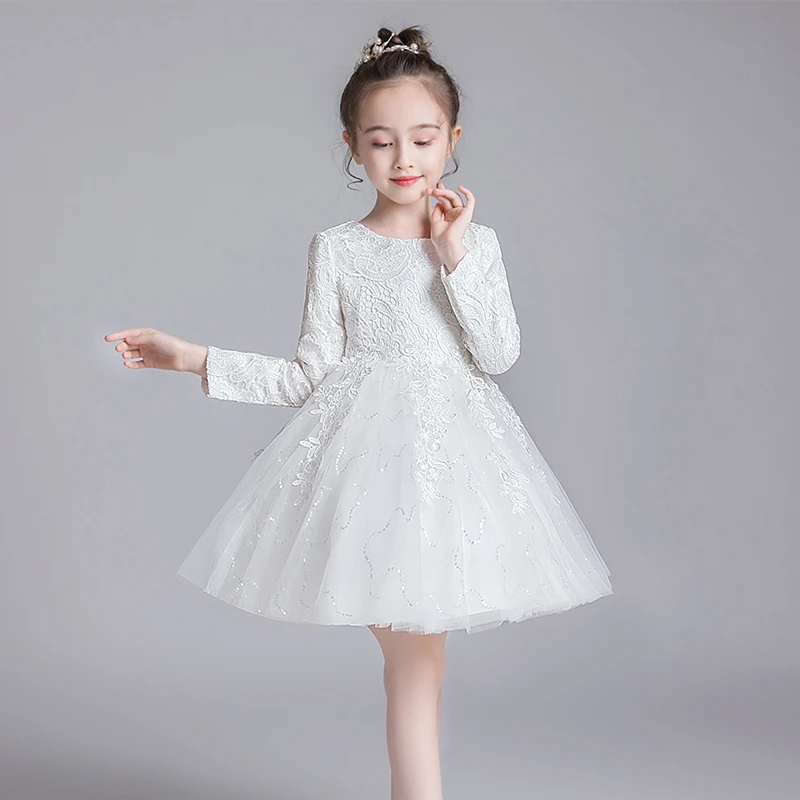 Сетчатый костюм принцессы с длинными рукавами сезон осень-зима платье-пачка