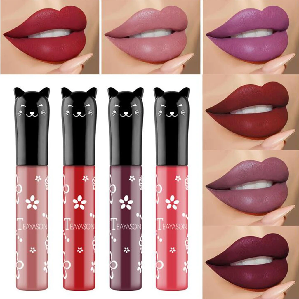 

Matte Liquid Lipstick Non-stick Cup Waterproof Lipgloss - Hydrating and Moisturizing Lip Gloss - Various Colors