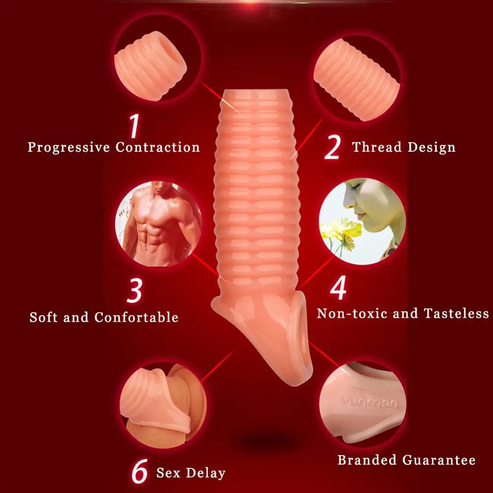 Мужской большой член целомудрия кольцо эрекция рукав секс задержка эякуляции