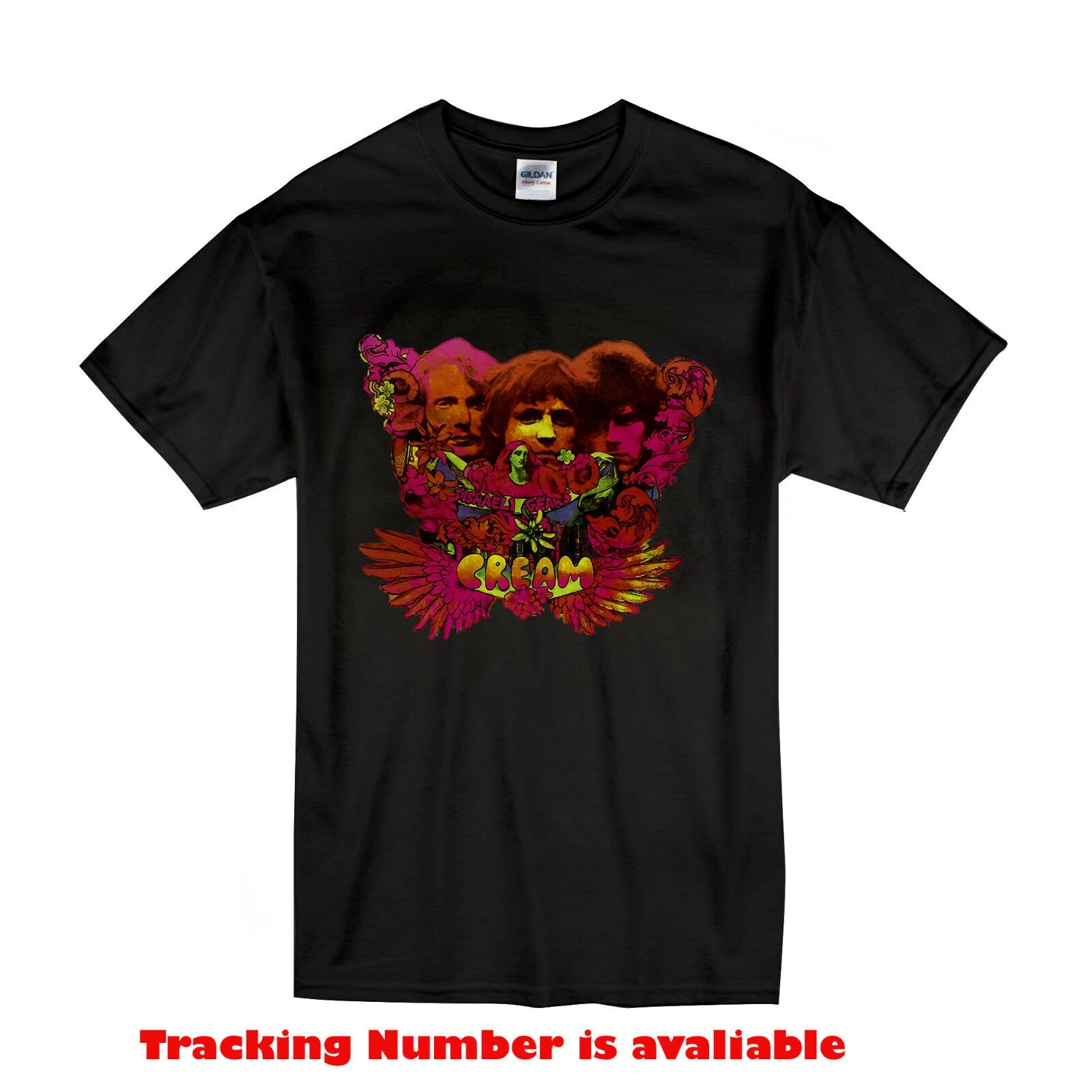 

Cream Band Clapton Band T-Shirt Size S-2XL black color