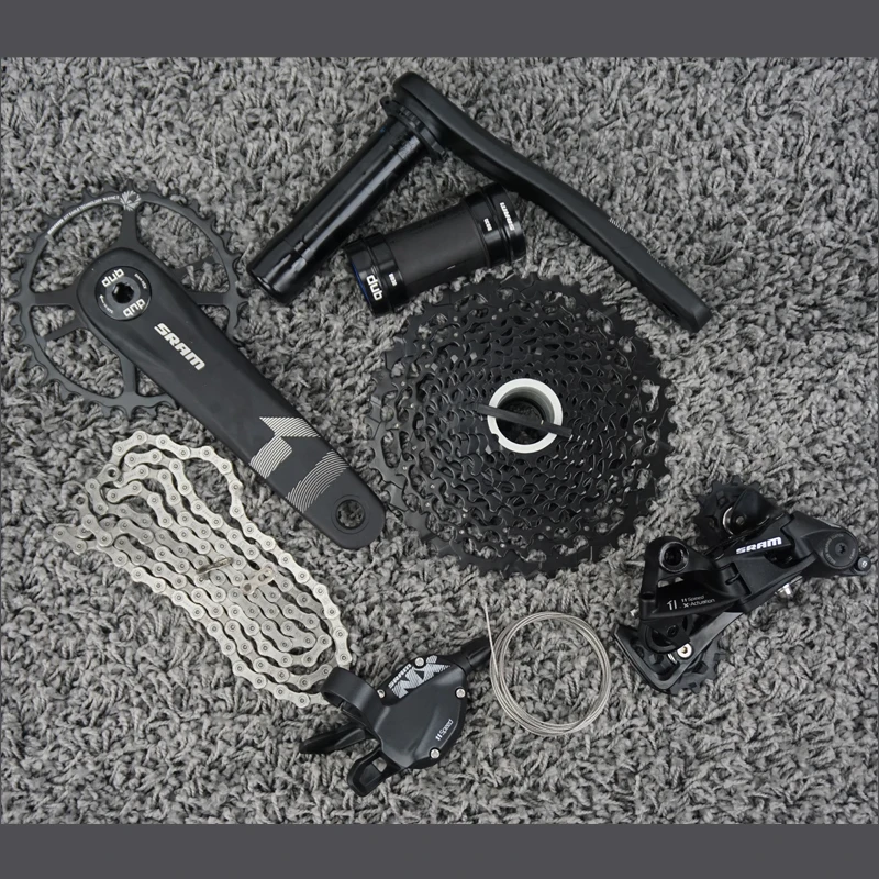 Скоростной групповой набор SRAM NX 1X11 комплект DUB с кривошипной кассой BB30 BB X1 eagle 11 42T|